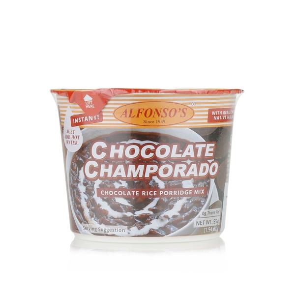 اشتري Alfonsos chocolate champorado chocolate rice porridge mix 55g في الامارات