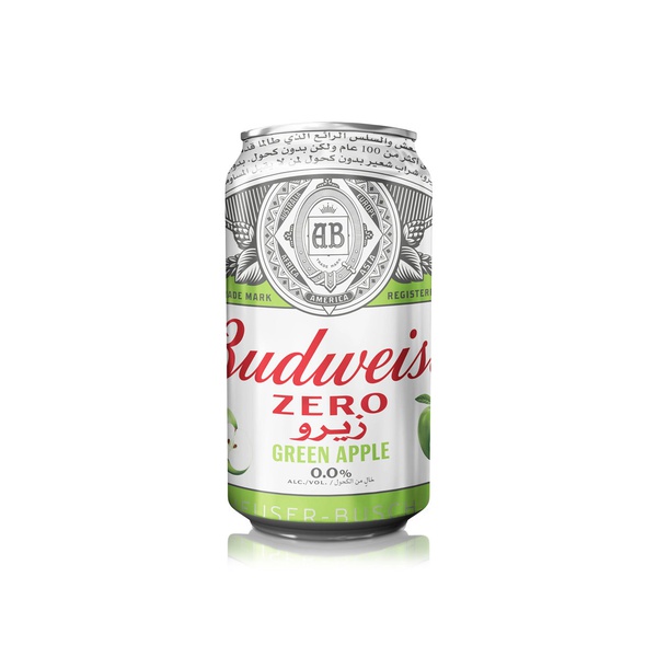 Budweiser Zero Non-Alcoholic Apple Beer Can 330ml