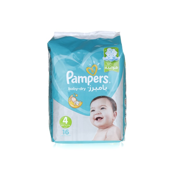 Buy Pampers active baby-dry nappies size 4 x16 in UAE