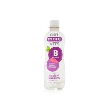 Get More Vits Apple & Raspberry Vitamin B Still Water 500ml