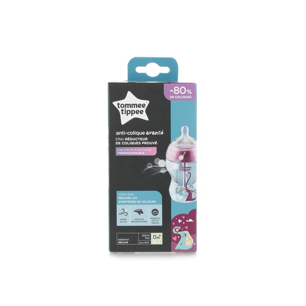 اشتري Tommee Tippee Advanced anti-colic baby girl bottle 260ml في الامارات