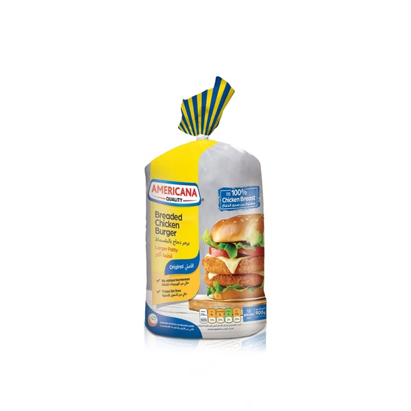 Americana Frozen Original Breaded Chicken Burgers 900g