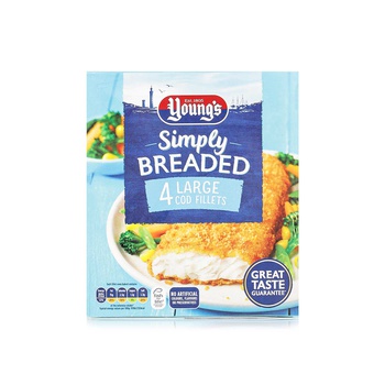 Young's Frozen Breaded Cod Fillets 440G