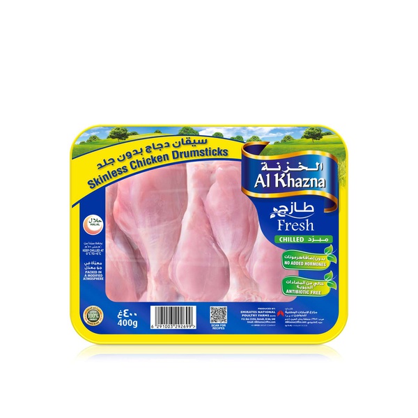 Buy Al Khazna fresh skinless chicken drumsticks 400g in UAE