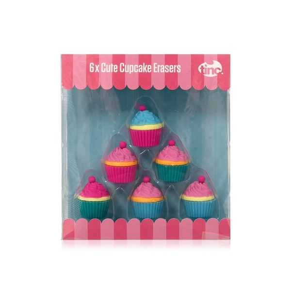 Tinc Cupcake Erasers 6s