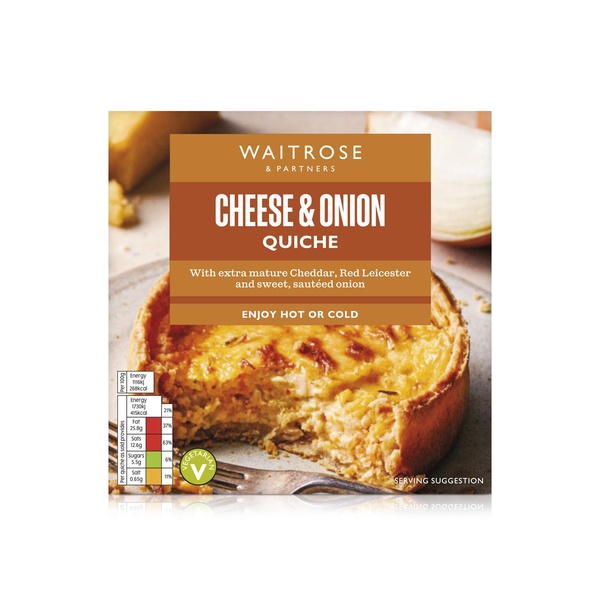 Waitrose Extra Mature Cheddar Onion Quiche 155g