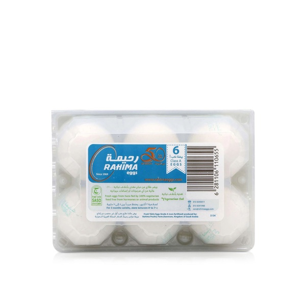 Rahima White Eggs x 6