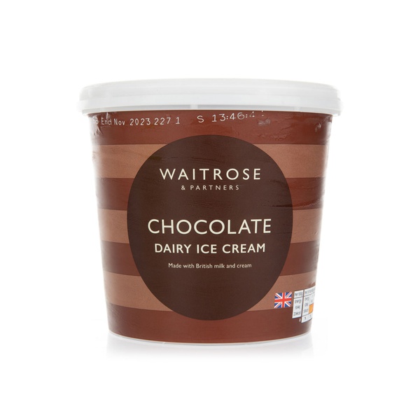 Buy Waitrose chocolate chip dairy ice cream 1 litre in UAE