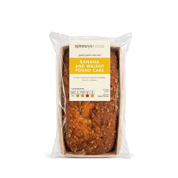 Spinneysfood Banana and Walnut Pound Cake 360g