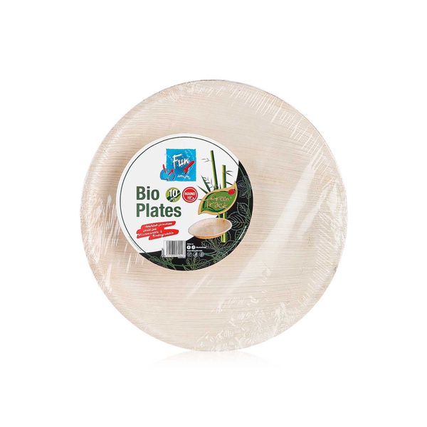Fun Biodegradable Palm Leaf Round Plate 10inches x 10