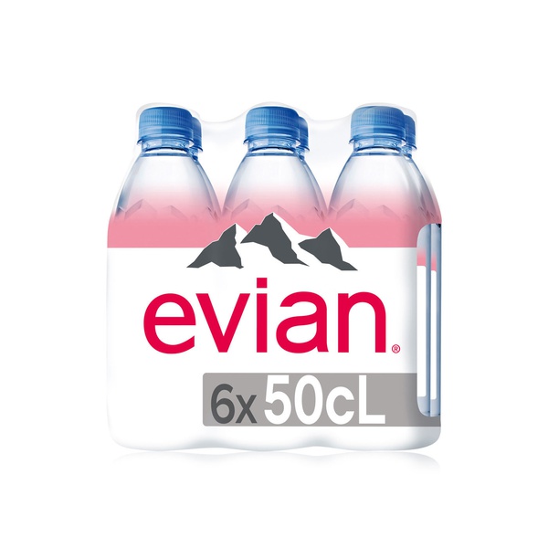 Evian Natural Mineral Water 500ml x 6