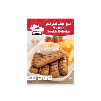 Al Kabeer Frozen Mutton Seekh Kebabs 8Pcs 320G