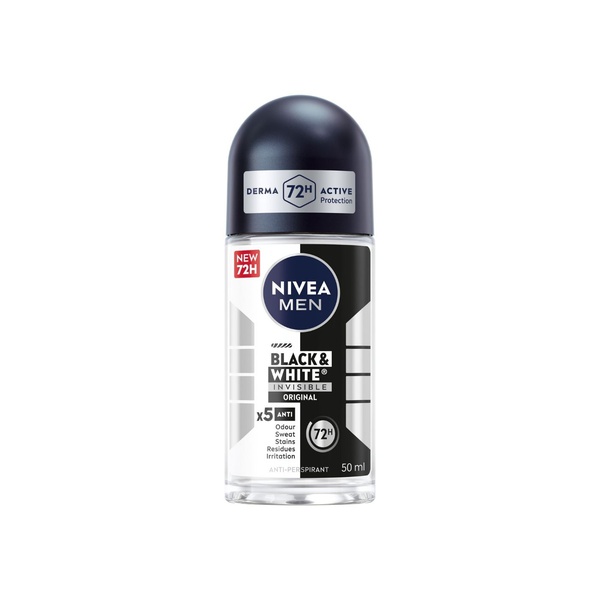 Nivea Men Roll On Deodorant Black & White 50ml