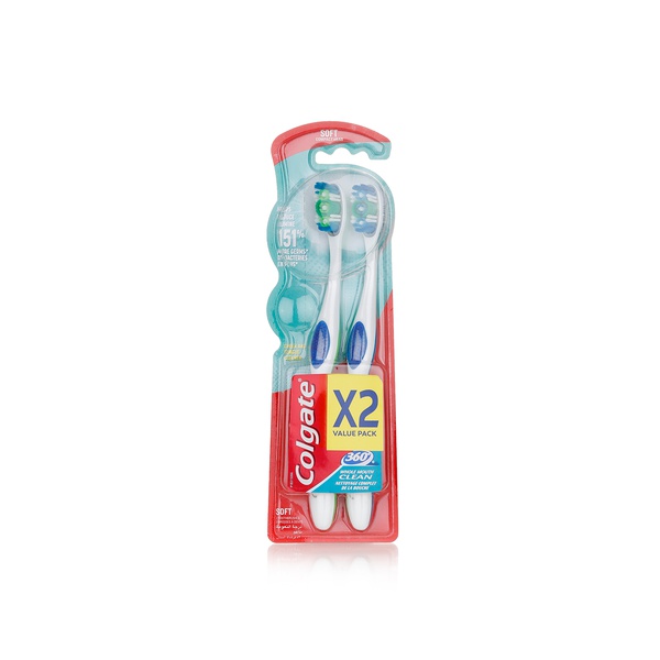 Colgate 360 Toothbrush Soft x 2