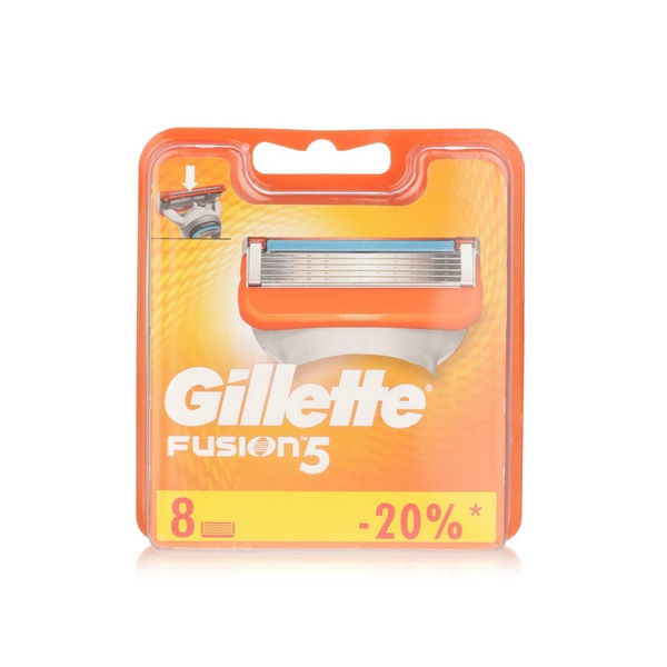 Buy Gillette Fusion razor blades x8 in UAE