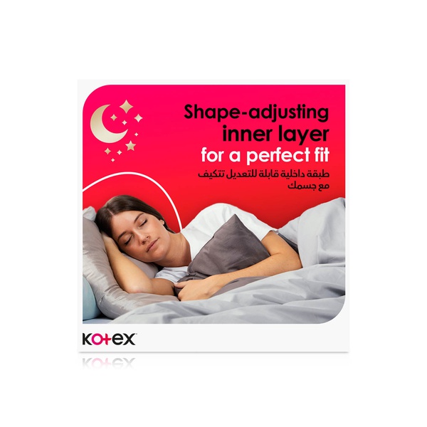 Kotex Allnighter Max Pads with Wings x 14