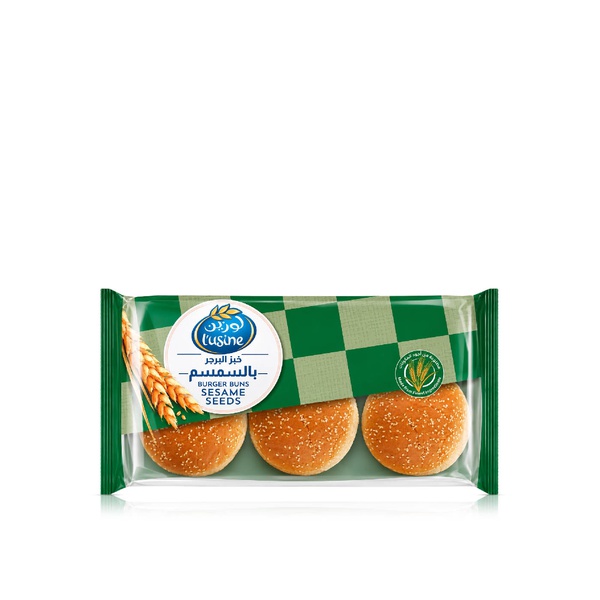 Lusine Sesame Seed Burger Bun 6s