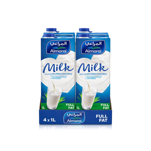 Almarai Full Fat Milk 1 litre x 4