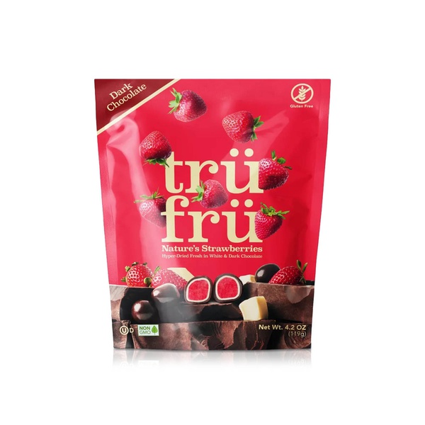 Tru Fru Strawberries in White and Dark Chocolate 119g