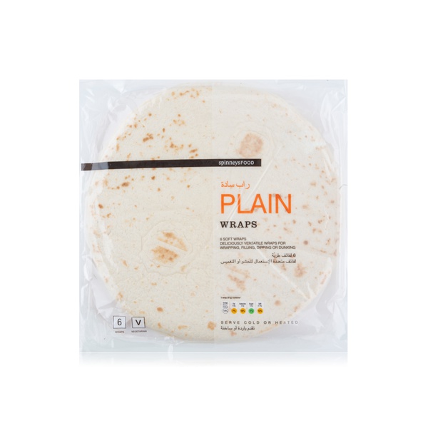 Spinneysfood 25cm Natural Wraps x 6 370g