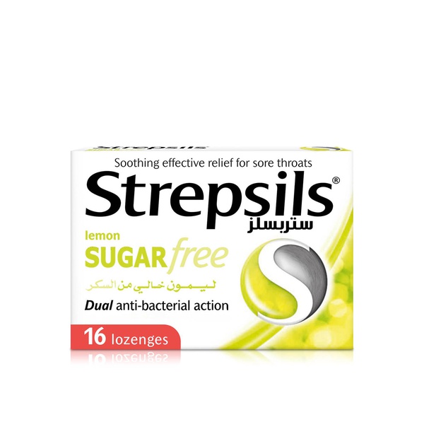Strepsils Soothing Effective Relief for Sore Throats Lemon Lozenges x 16 - Sugar Free