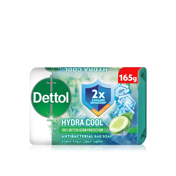 Buy Dettol hydra cool antibacterial bar soap 165g in UAE