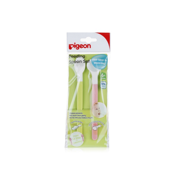 Buy Pigeon weaning spoon 6+ months x2 in UAE