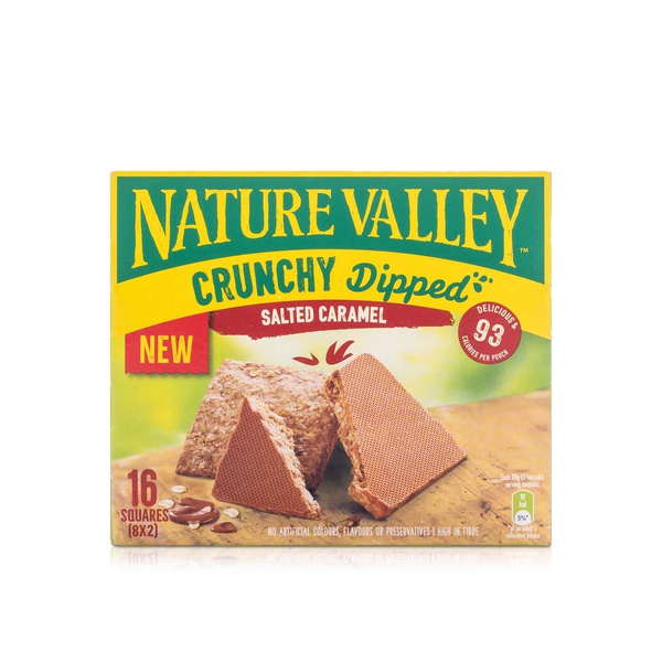 Nature Valley Crunchy Dipped Salted Caramel Cereal Bars 20g x 8