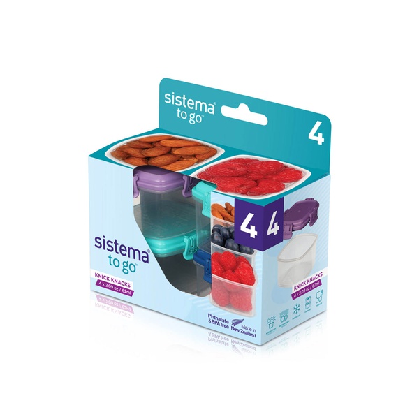 Sistema Knick Knack Mini Container 62ml x 4