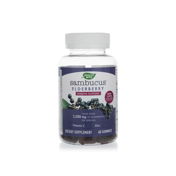 Nature's Way sambucus elderberry immune support 60 gummies Spinneys UAE