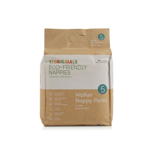 Buy Ecoriginals walker nappy pants 13-18kg 18pcs in UAE