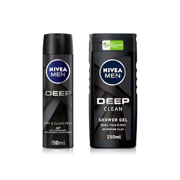 Nivea Men Deodorant Spray 150ml + Shower Gel 250ml