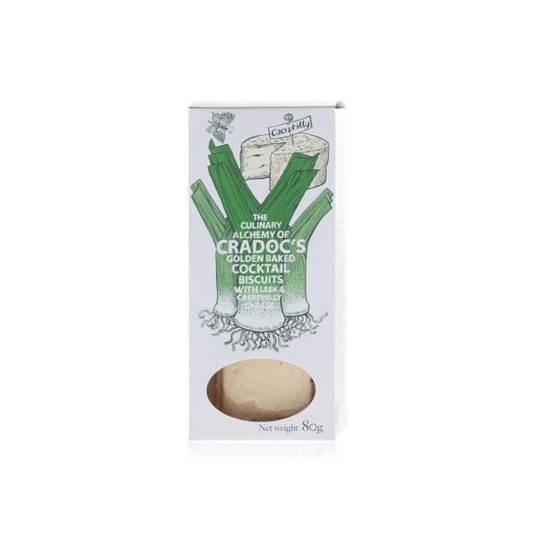 Cradock's Leek & Caerphilli Crackers 80g