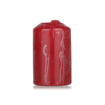Waitrose Essential Small Red Pillar Candle