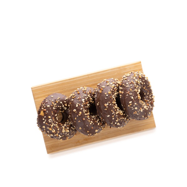 Spinneysfood Chocolate and Hazelnut Donuts 4 x 64g