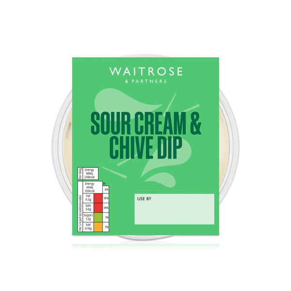 Waitrose Sour Cream & Chive Dip 200g