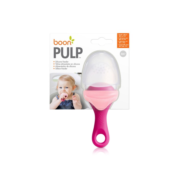 Boon Pulp Silicone Feeder Pink Wine