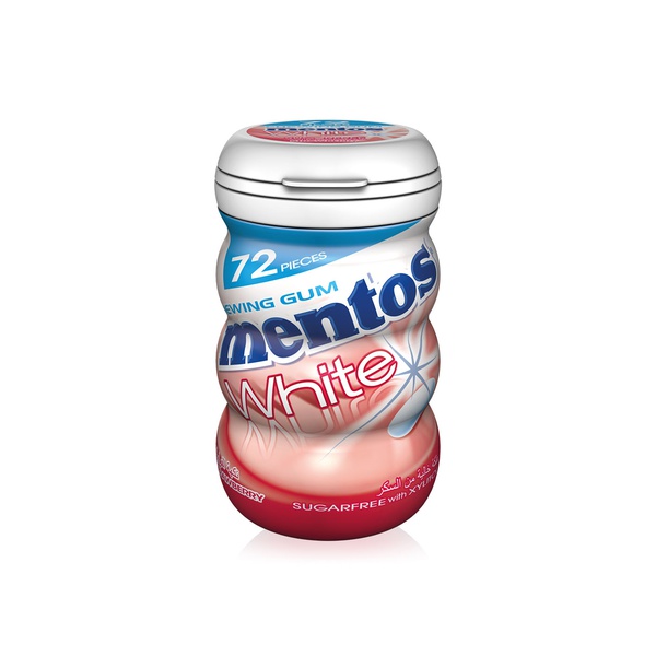 Buy Mentos white strawberry chewing gum 102.96g in UAE