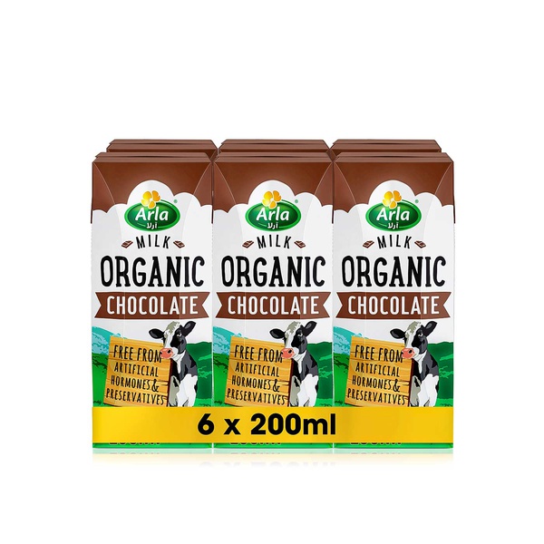 Arla Organic chocolate milk 6x200ml