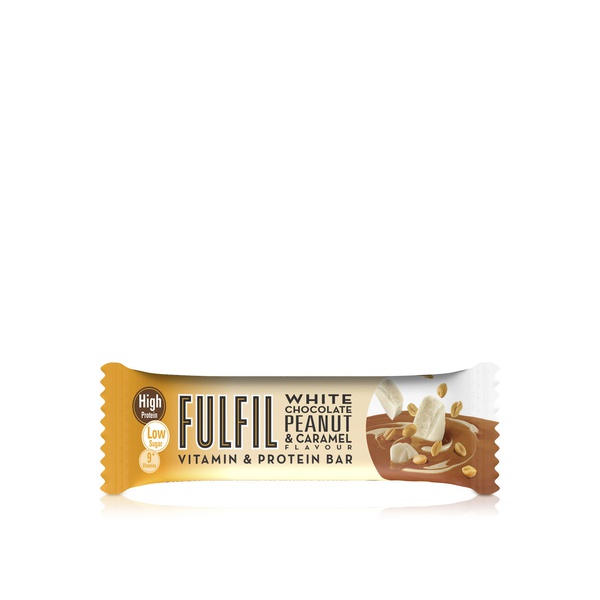Fulfil White Chocolate Peanut and Caramel Vitamin and Protein Bar 55g