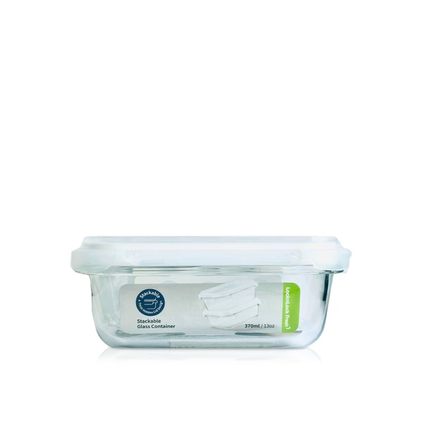 Lock & Lock Limited Edition Rectangle Glass Storage Container 370ml