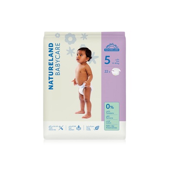 Natureland Babycare Size 5 Diapers x 22 (12-18kg)
