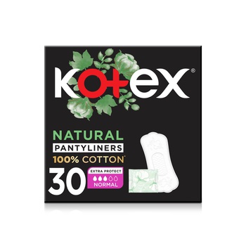 Kotex Natural Panty Liners Normal 30s