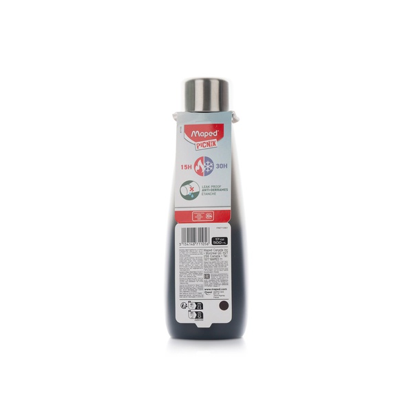 Maped Picnik Stainless Steel Water Bottle Grey 500ml