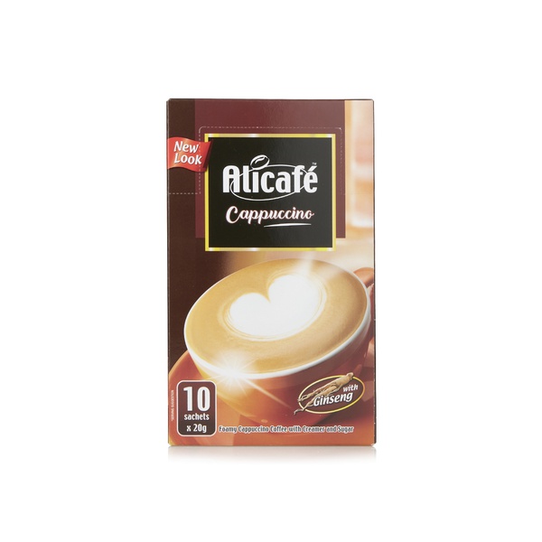 Buy Alicafe power root cappuccino with ginseng 10s (20g each) in UAE