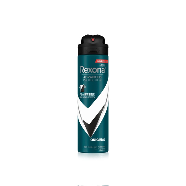 Rexona Men's Antibacterial & Invisible Aerosol Deodorant 150ml