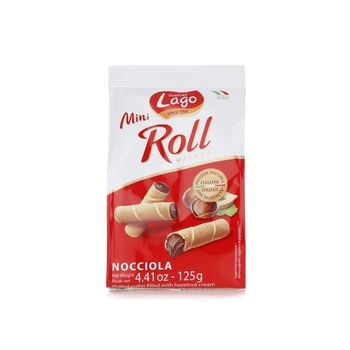 Lago Mini Roll Wafers Hazelnut 125g