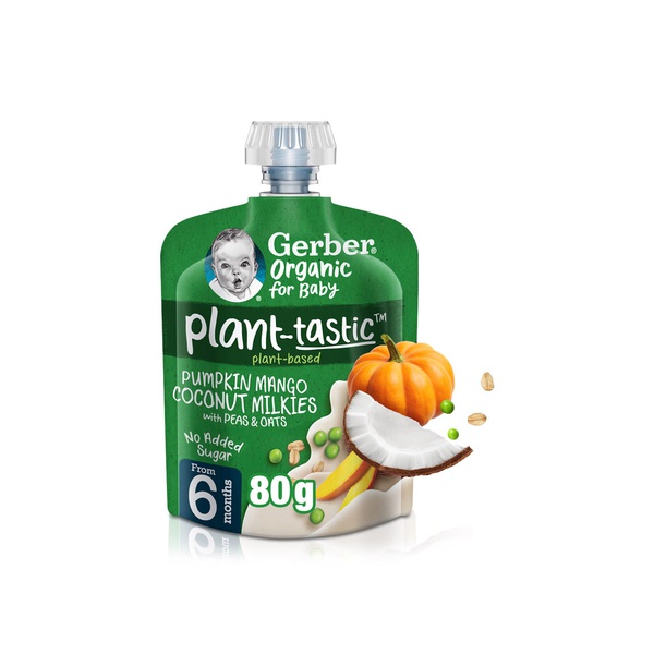 Gerber Plant-tastic Pumpkin Mango Coconut Milkies Baby Food 80g (6+ Months)