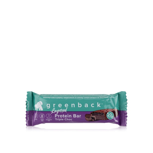 Greenback Protein Bar Layered Triple Chocolate 50g