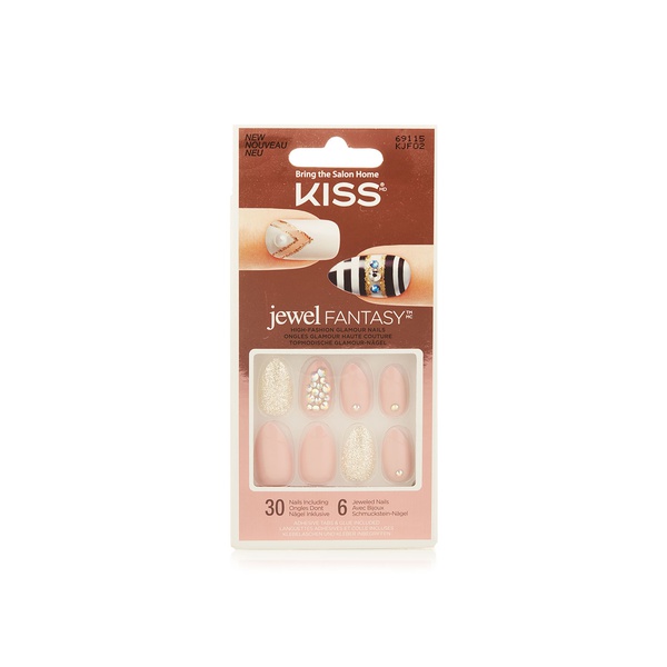 Buy Kiss salon naturals nails long KSN07 in UAE